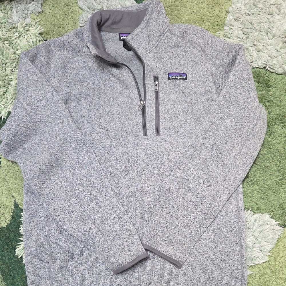 Patagonia Heathered Gray Fleece Pullover